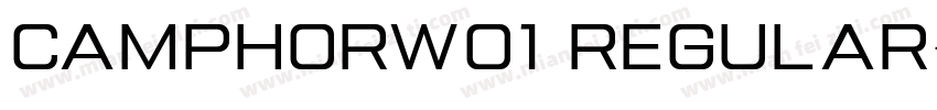 CamphorW01 Regular字体转换